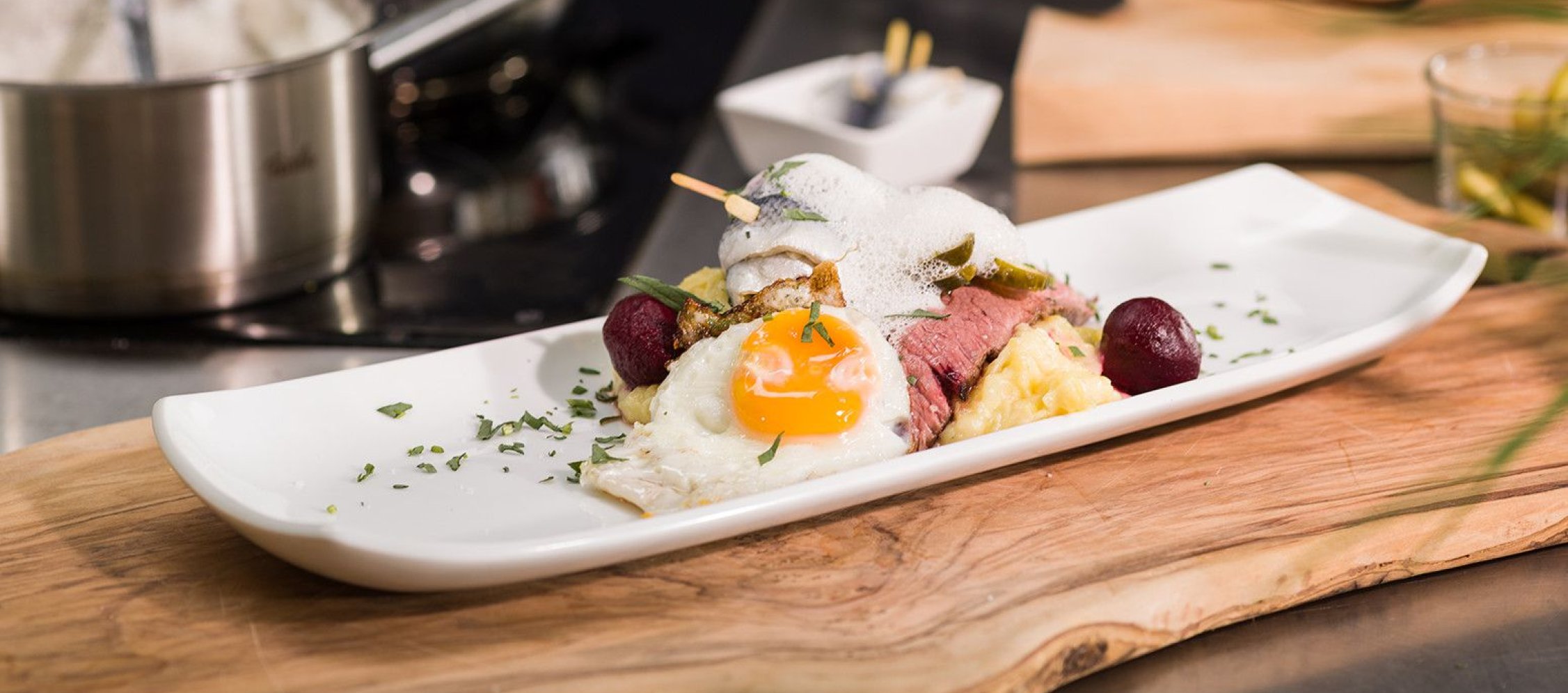 Rezept Labskaus mit Ei, Rote Bete und Kartoffelstampf